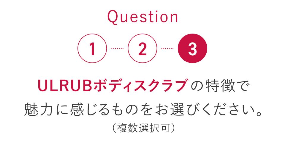 Q3.ULRUBボディスクラブの特徴で魅力に感じるものをお選びください。